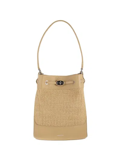 Zanellato Small Monda Woven-design Bucket Bag In Neutral