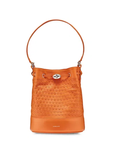 Zanellato Small Musiva Woven-design Bucket Bag In Brown