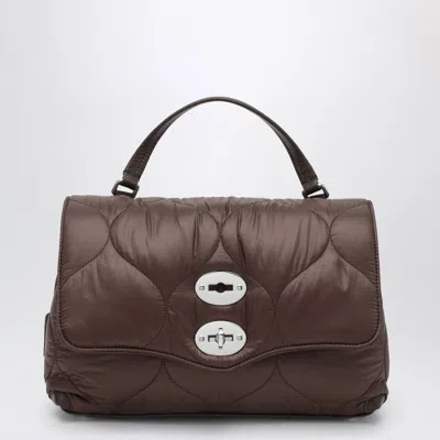 Zanellato Small Postina Bag In Perugia Brown Padded Fabric