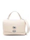 Zanellato Postina Double-clasp Shoulder Bag In White