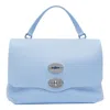 Zanellato Postina Centauro Small Leather Handbag In Blue