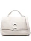 Zanellato Postina Daily Small Leather Handbag In White