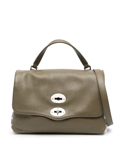 Zanellato Small Postina Leather Tote Bag In Brown