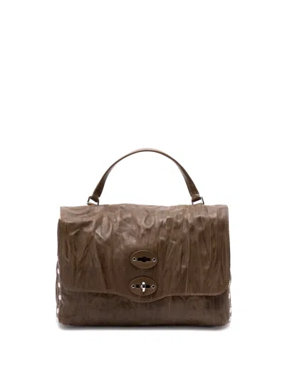 Zanellato Small `postina Plissè` Bag In Green