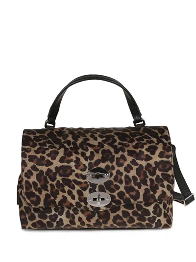 Zanellato Small Postina Rimboccata Tokyo Animalier Bag In Multi