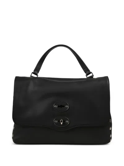 Zanellato Postina Bag Small In Smooth Leather In Black Color