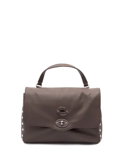 Zanellato Small Postina Leather Tote Bag In Brown