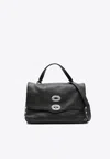 Zanellato Navy Blue Baby Postina Satchel In Black