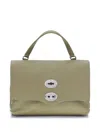 Zanellato Small Postina Stud-embellished Tote Bag In Green