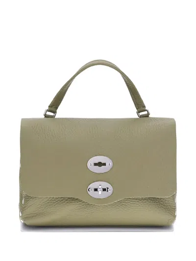Zanellato Small Postina Stud-embellished Tote Bag In Green