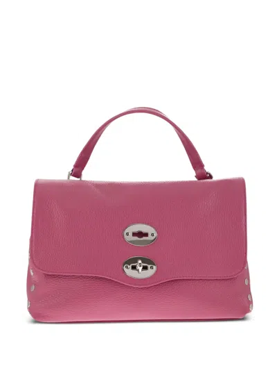 Zanellato Small Postina Studded Tote Bag In Pink