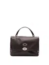 Zanellato Structured Shoulder Bag Featuring Top Handle In Brown