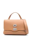Zanellato Postina Daily Small Leather Handbag In Brown