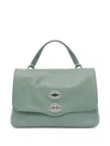 Zanellato Postina Twist-lock Medium Tote Bag In Green