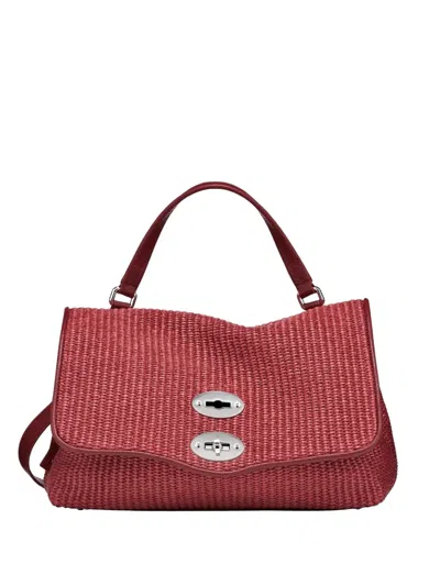 Zanellato Small Postina Twist-lock-fastening Tote Bag In Red