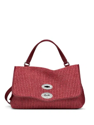 Zanellato Small Postina® Woven Tote Bag In Red