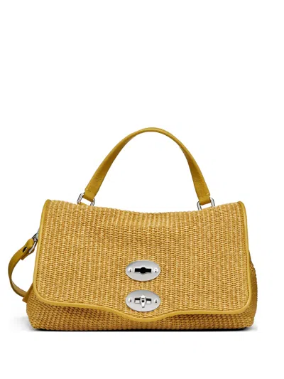 Zanellato Small Postina® Woven Tote Bag In Yellow