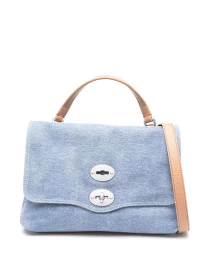 Zanellato Small Tela Genova Cross Body Bag In Blue