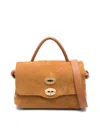 Zanellato Postina Jones Baby Leather Handbag In Brown