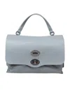 Zanellato Soft Leather Bag That Can Be Carried By Hand Or Over The Shoulder In Blue