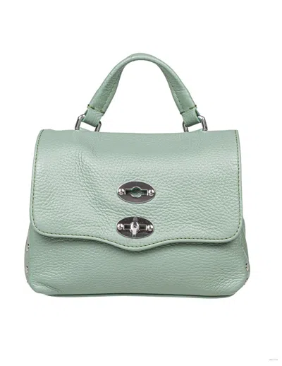 Zanellato Soft Leather Bag That Can Be Carried By Hand Or Over The Shoulder In Green