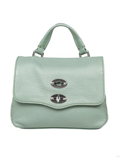 Zanellato Soft Leather Bag That Can Be Carried By Hand Or Over The Shoulder In Green
