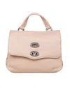 Zanellato Soft Leather Bag That Can Be Carried By Hand Or Over The Shoulder In Pink