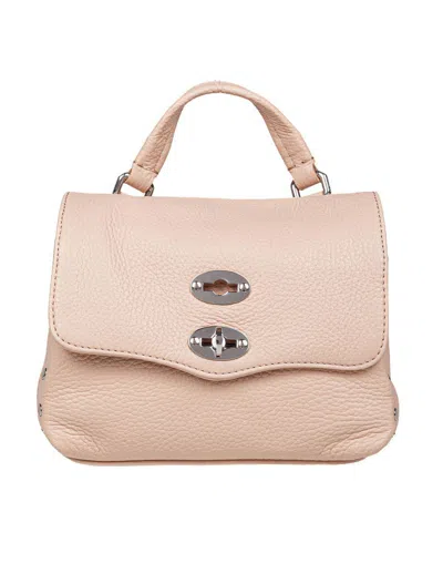 Zanellato Soft Leather Bag That Can Be Carried By Hand Or Over The Shoulder In Pink