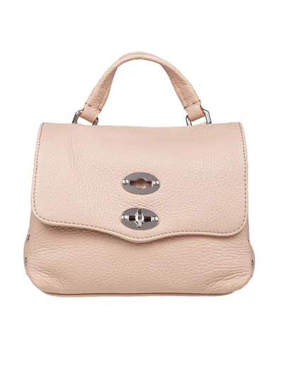 Zanellato Soft Leather Bag That Can Be Carried By Hand Or Over The Shoulder In Pink