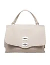 Zanellato Soft Leather Bag That Can Be Carried By Hand Or Over The Shoulder In White