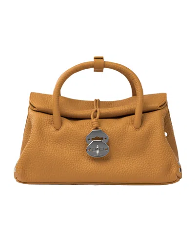 Zanellato Solid Color Shoulder Bag In Orange