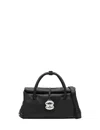 Zanellato Structured Leather Handbag With Dual Handles In Black