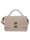 Zanellato Structured Leather Handbag With Flap Closure In Multi