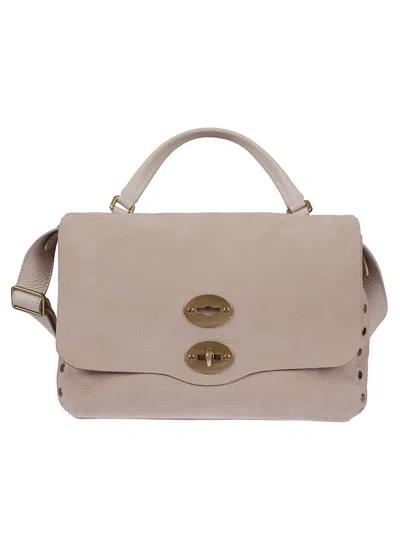 Zanellato Structured Leather Handbag With Flap Closure In Multi