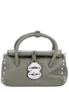 Zanellato Chic Shoulder Bag Detachable Strap In Green