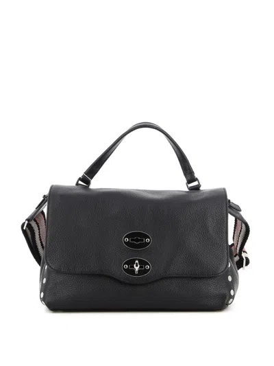 ZANELLATO STRUCTURED LEATHER SHOULDER BAG WITH DISTINCTIVE CLASP