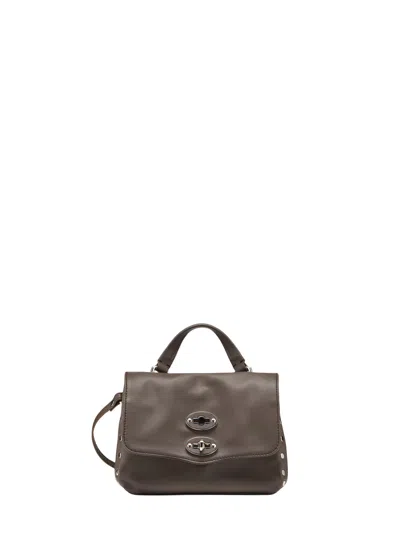 Zanellato Structured Leather Top-handle Satchel In Brown