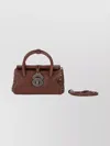 Zanellato Structured Shoulder Bag Featuring Rolled Handles In Brown