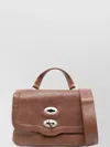Zanellato Structured Shoulder Bag Top Handle Design In Brown