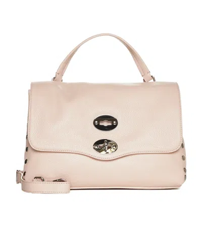 Zanellato Stud-detail Leather Shoulder Bag In Nude