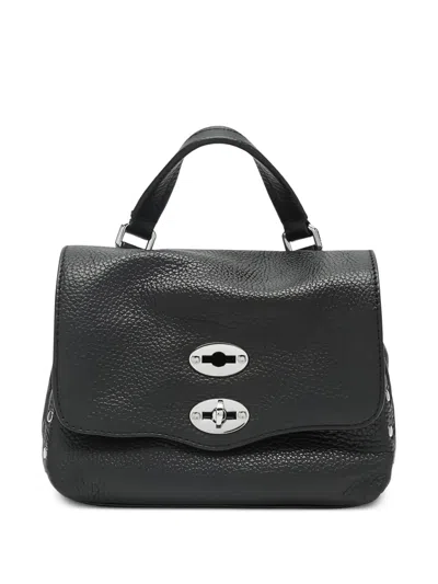 Zanellato Baby Postina Tote Bag Dual Buckle In Black