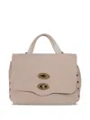 Zanellato Stud-embellished Top-handle Cross-body Bag In Neutral