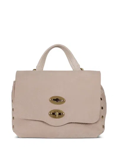 Zanellato Stud-embellished Top-handle Cross-body Bag In Neutral