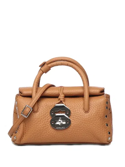 Zanellato Stud-embellished Tote Bag In Brown