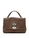 Zanellato Studded-detail Turn-lock Tote Bag In Brown