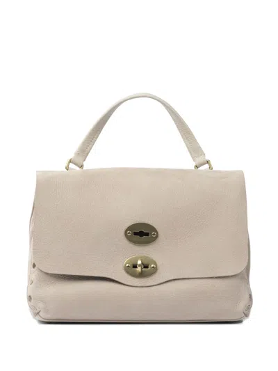 Zanellato Studded-detail Turn-lock Tote Bag In Neutral