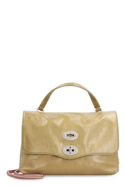 Zanellato Studded Leather Handbag In Brown
