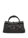 Zanellato Studded Top-handle Shoulder Bag In Black