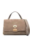 Zanellato Taupe Postina Jones Satchel Bag In Taupe