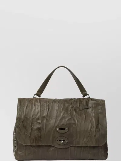 ZANELLATO TEXTURED CROSS-BODY HAND BAG STUDS